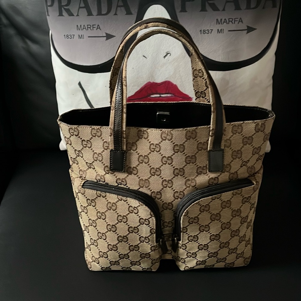 GUCCI GG Monogram Canvas Bag